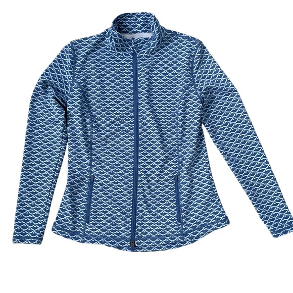 J. McLaughlin Blue Patterned Jacket - Picture 2 of 4